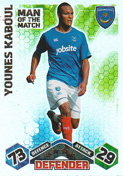 Younes Kaboul Portsmouth 2009/10 Topps Match Attax Man of the Match #403